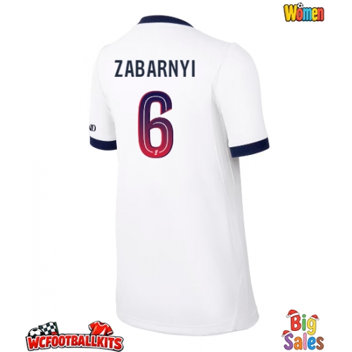 Paris Saint-Germain Ilya Zabarnyi #6 Replica Away Stadium Shirt for Women 2026-27 Short Sleeve